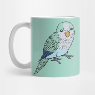 Light blue and turquoise quaker Mug